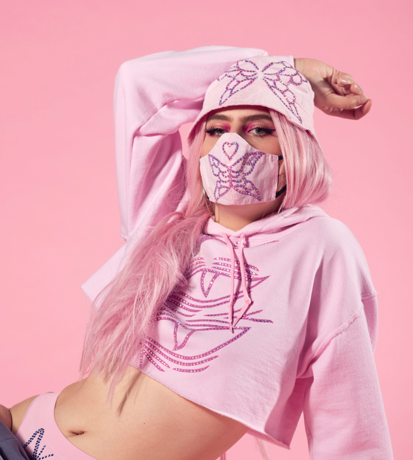 Pink diamond sweater