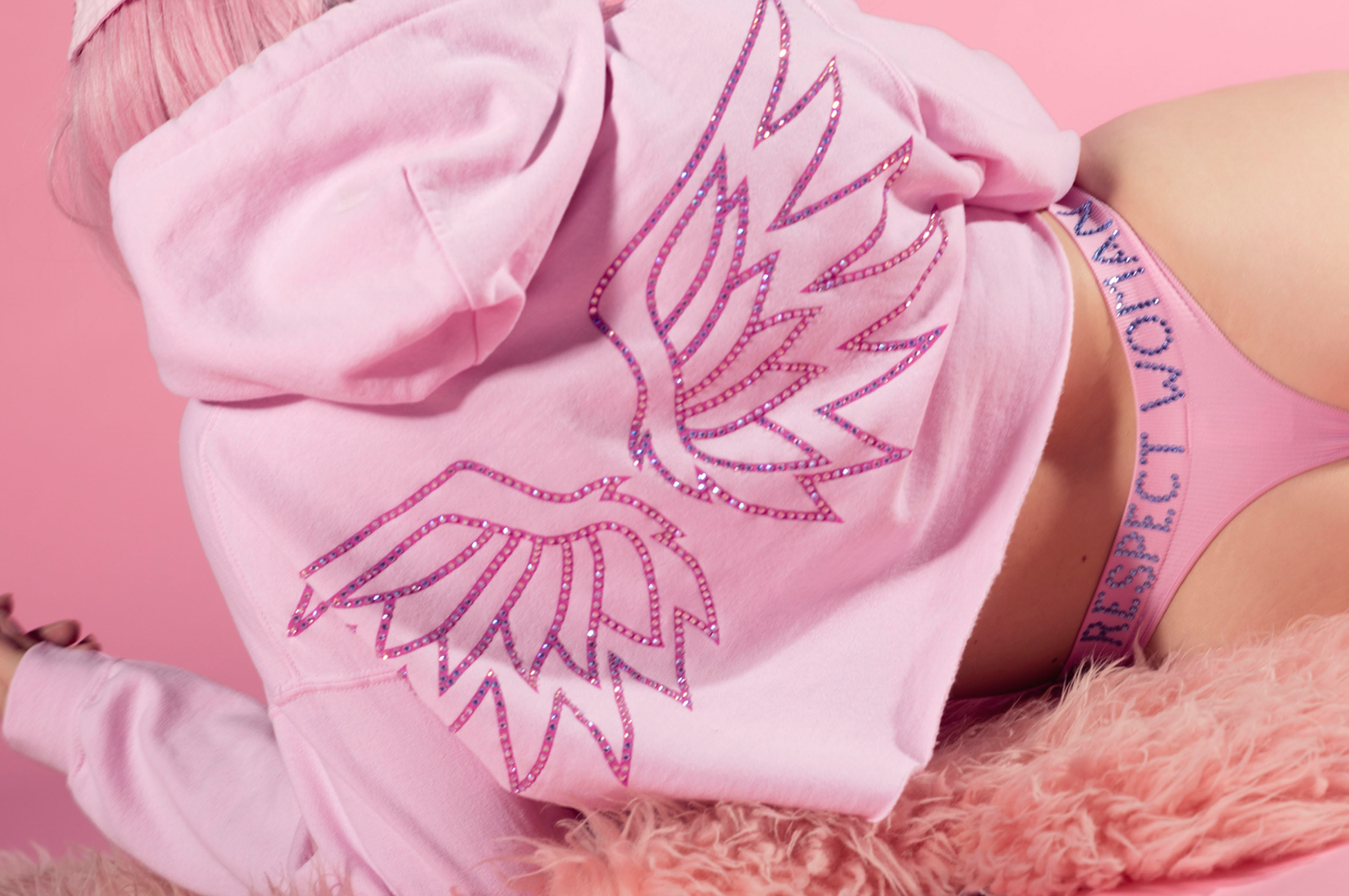 Pink diamond sweater